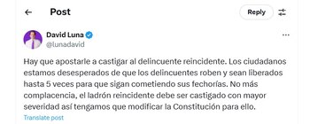 David Luna dijo que había