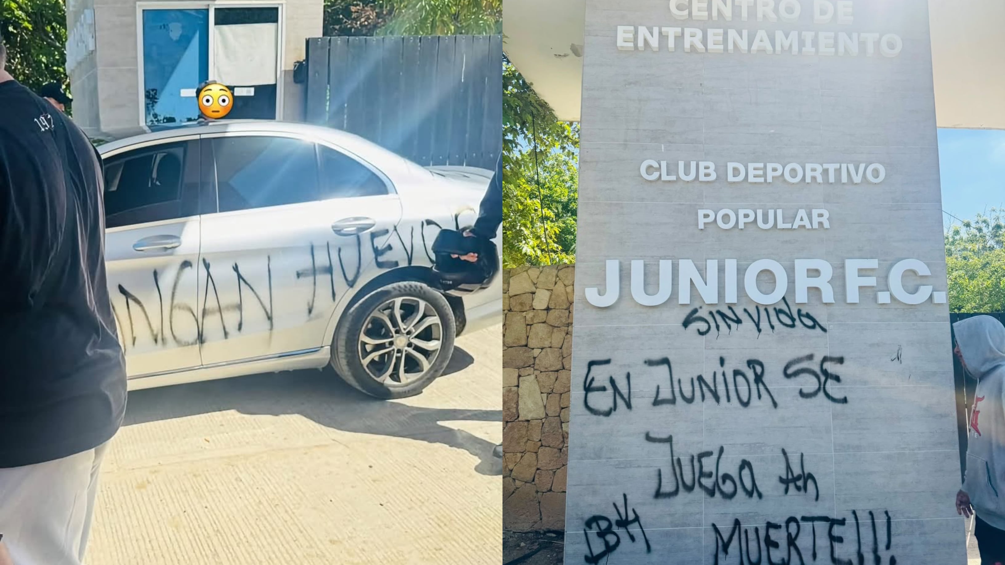 Crisis en Junior: hinchas vandalizan sede y carros de jugadores; equipo obligado a ganar