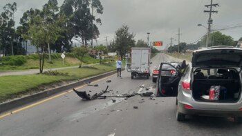 Accidente de tránsito en la