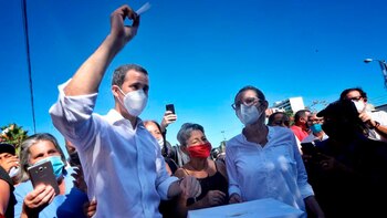 Juan Guaidó denunció que colectivos