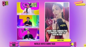 Yaco Eskenazi renuncia en vivo a ‘La Granja VIP’ y Natalie Vértiz celebra su nueva etapa profesional. Captura: YouTube +QTV.