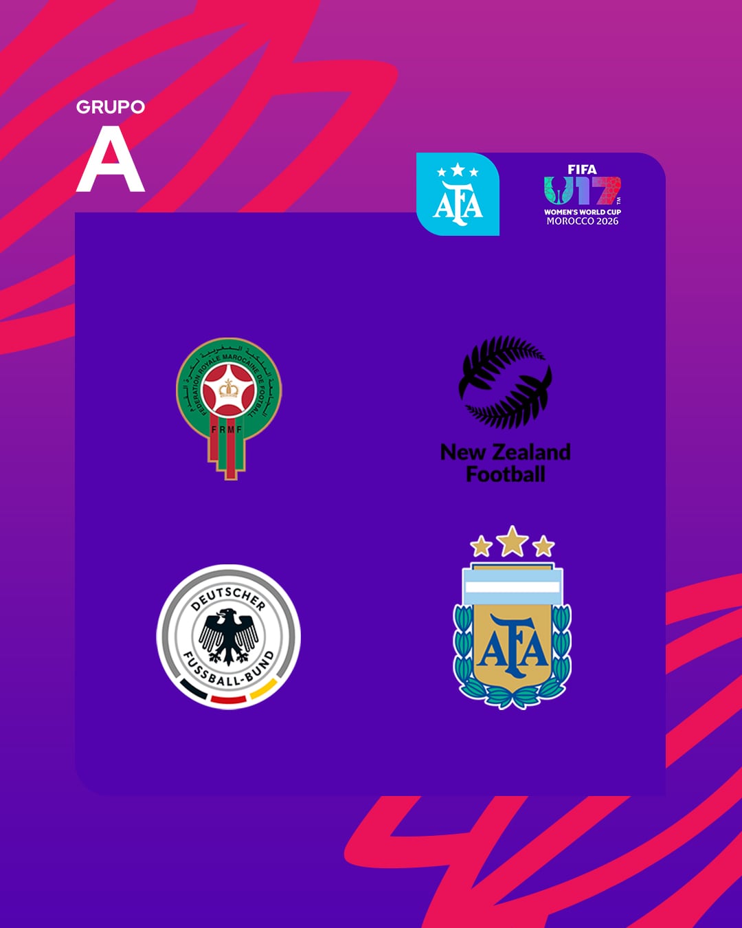 El grupo de Argentina en el Mundial Sub 17 femenino (AFA)
