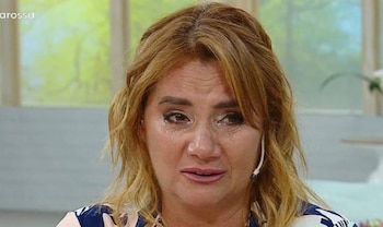 Nancy Pazos llorando (captura de