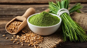 La hierba de cebada se