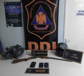 Parte de lo secuestrado