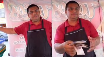 Pedro, el taquero que no dudó en ayudar a alguien necesitado y se convirtió en un ejemplo de generosidad