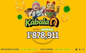 Resultados de la Kábala 30 de abril: revisa aquí los números ganadores. Captura: Web La Tinka.
