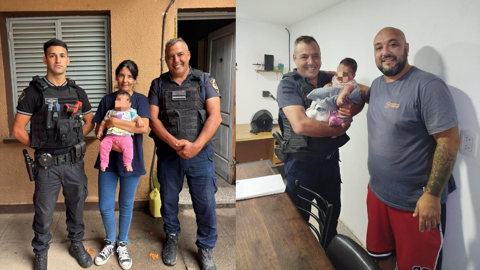Un hombre de 44 años y una mujer de 39 llegaron con su hija de tres meses en brazos a la comisaría local