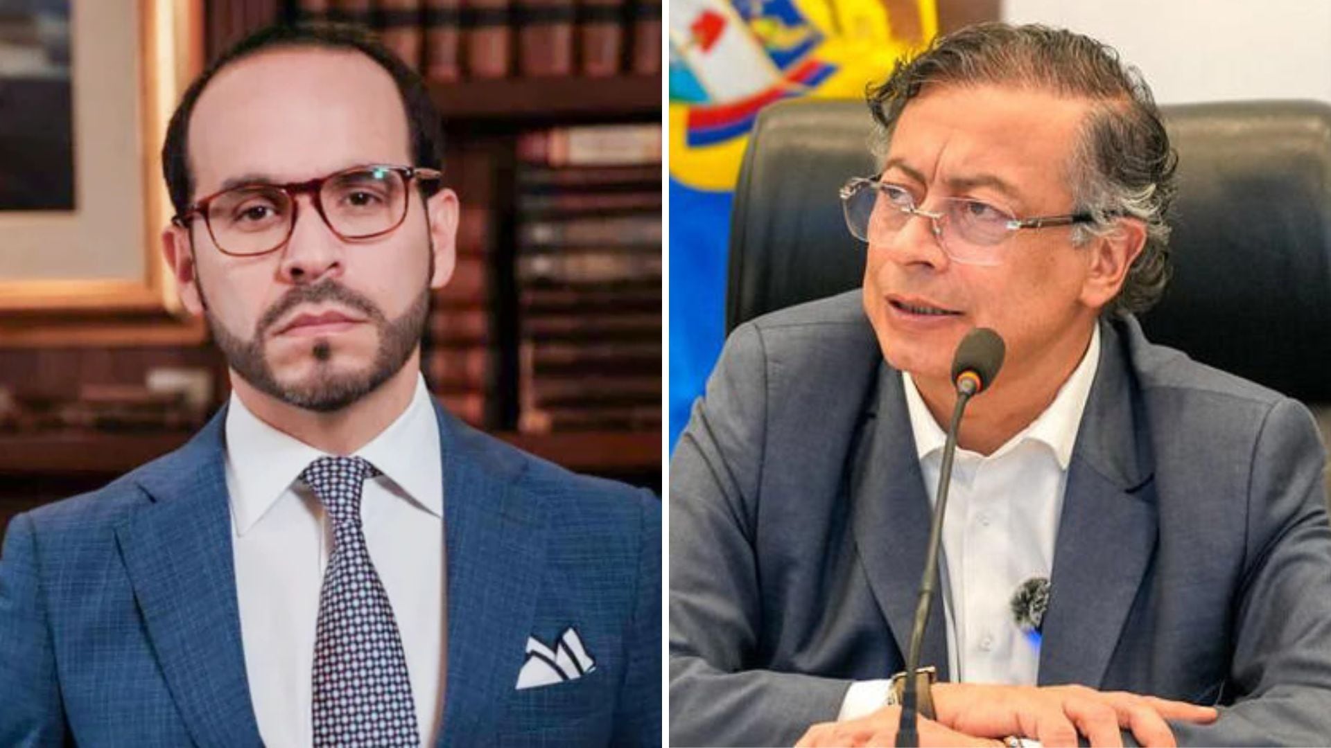 Abelardo de la Espriella se volvió a despachar en contra de Gustavo Petro - crédito @delaespriella_style/Instagram/Presidencia de Colombia