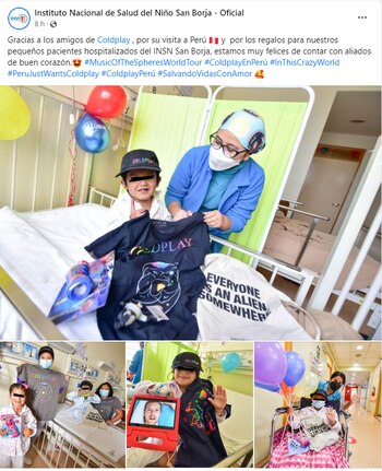 Niños del INSN recibieron regalos