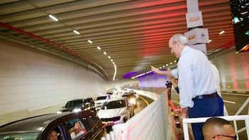 Gobierno dominicano inaugura túnel de la Plaza de la Bandera en Santo Domingo