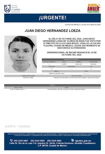 Personas desaparecidas 23 de octubre