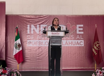 La alcaldesa de Tláhuac, Berenice