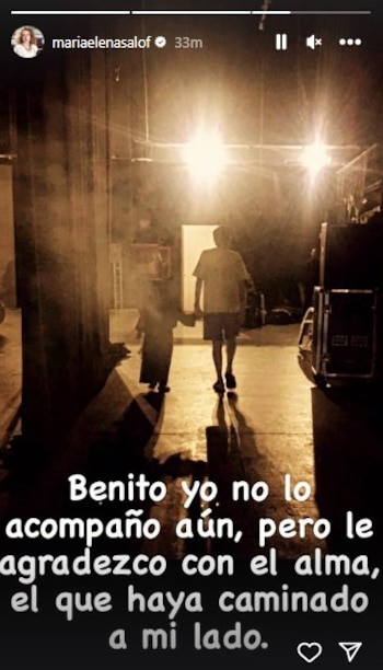 Saldaña compartió una emotiva imagen