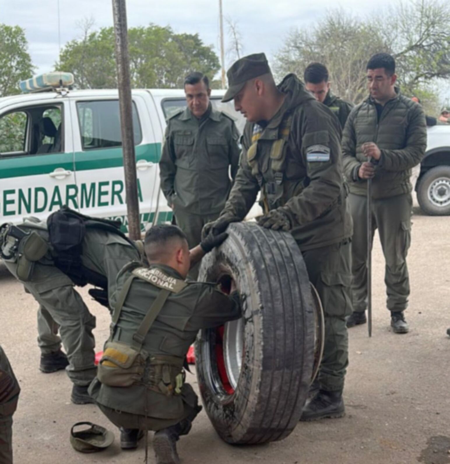En el operativo hubo ocho personas detenidas (GNA)