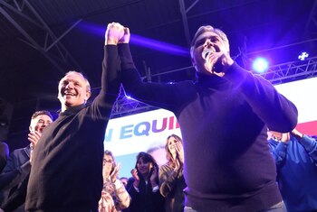 Martín Llaryora viajó a Río