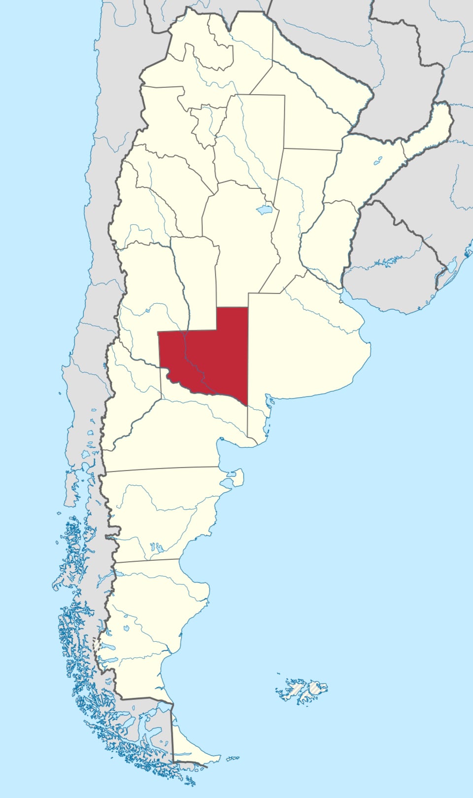 Actualmente, Chaco y La Pampa mantienen sus nombres históricos y ninguna provincia argentina volvió a llevar el nombre de figuras políticas nacionales (Wikimedia)
