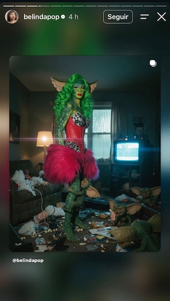 El disfraz más reciente del Beliween (ig/belindapop)