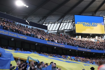 Las banderas en respaldo a