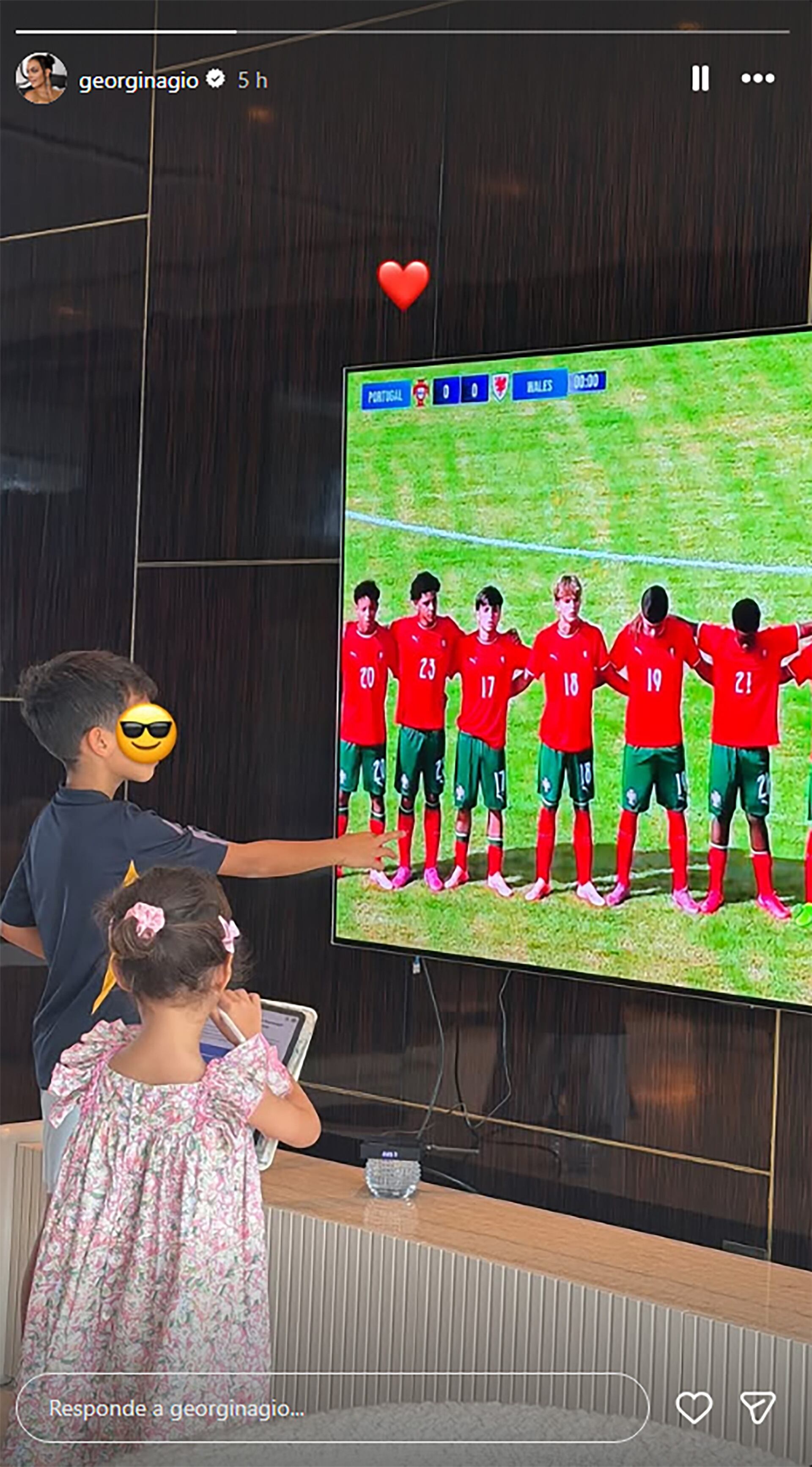 El posteo de Georgina Rodríguez tras el debut de Cristiano Ronaldo Jr. en la selección de Portugal