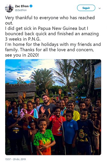 "Muy agradecido a todos. Me