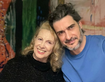 La actriz y Javier, su