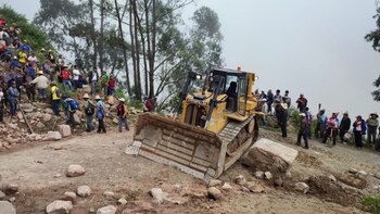 Tránsito interrumpido por lluvias