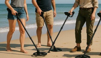 Los detectores modernos emplean bobinas