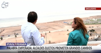 Alcaldes electos de Lima anuncian auditorías, túneles y teleféricos: estas son sus promesas para transformar sus distritos. Captura: Panamericana TV.