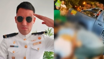 Marino muere atropellado por delincuente