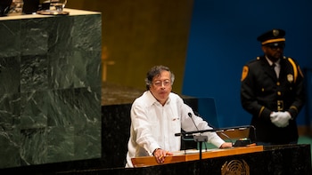 El presidente de Colombia, un