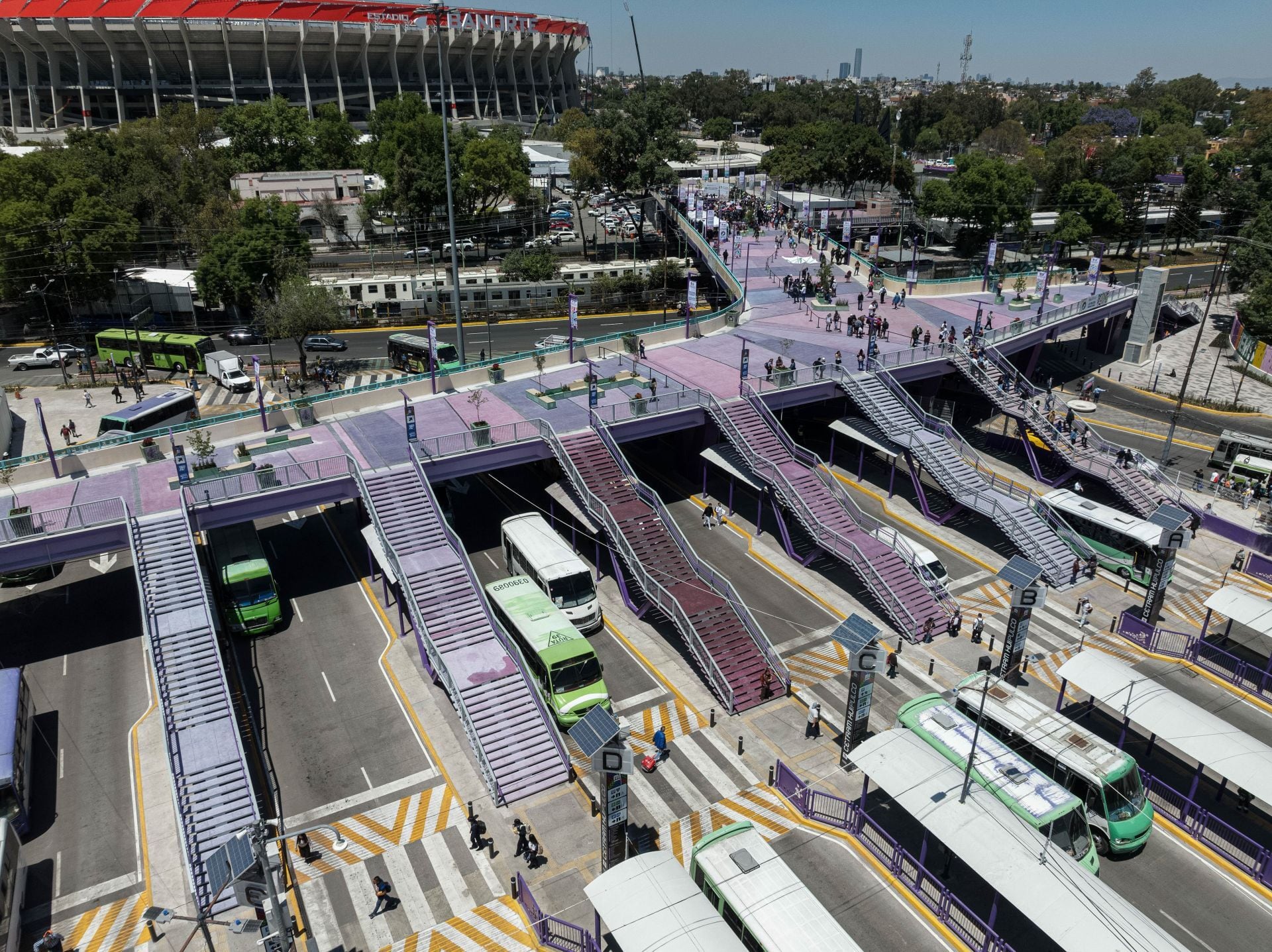 Cinco cicloestaciones estratégicamente ubicadas alrededor del Estadio Azteca facilitarán el acceso de aficionados mediante Ecobici durante la Copa del Mundo 2026. (FOTO: GOBIERNO DE LA CIUDAD DE MÉXICO/CUARTOSCURO.COM)