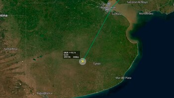 El avión ruso se dirige