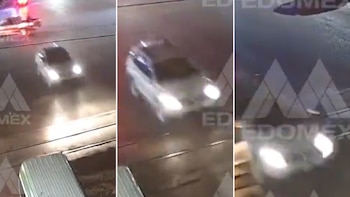 Camioneta embestida por un tren en Edomex