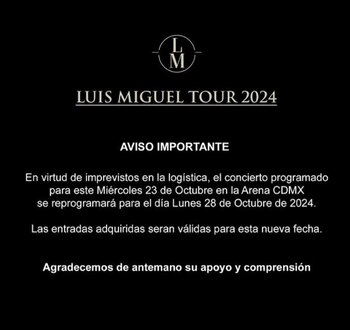 Comunicado emitido por el equipo