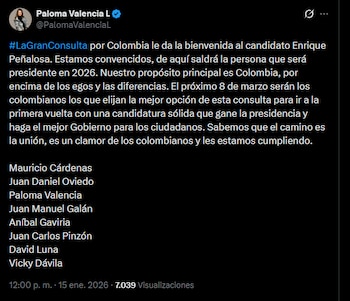 Paloma Valencia, senadora y participante