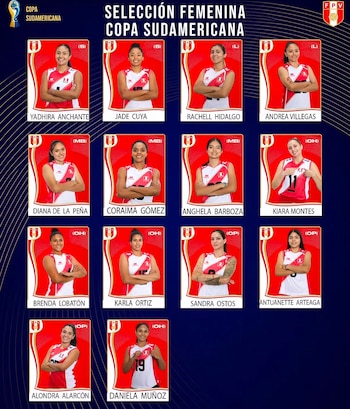 La lista de convocadas de Antonio Rizola para la Copa Sudamericana de vóley 2026.