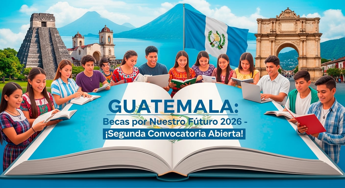 Guatemala abre la segunda convocatoria de 2026 de Becas por Nuestro Futuro