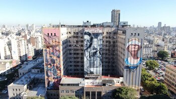 Los tres murales en el