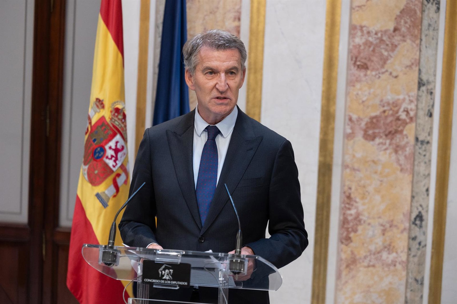 02/10/2026 El presidente del Partido Popular, Alberto Núñez Feijóo, durante una sesión plenaria, en el Congreso de los Diputados, a 2 de octubre de 2026, en Madrid (España). El Congreso vota hoy la convalidación o derogación de los dos Reales Decretos en materia de vivienda publicados por el Gobierno esta semana en el BOE. En concreto se tratan del Real Decreto-ley 26/2026, de 29 de septiembre, por el que se adoptan medidas urgentes para la protección de la función social de la vivienda y la ampliación de la oferta de vivienda asequible, y del Real Decreto-ley 27/2026, de 29 de septiembre, por el que se adoptan medidas urgentes para reforzar la estabilidad de los contratos de arrendamiento de vivienda habitual.POLITICA Jesús Hellín - Europa Press