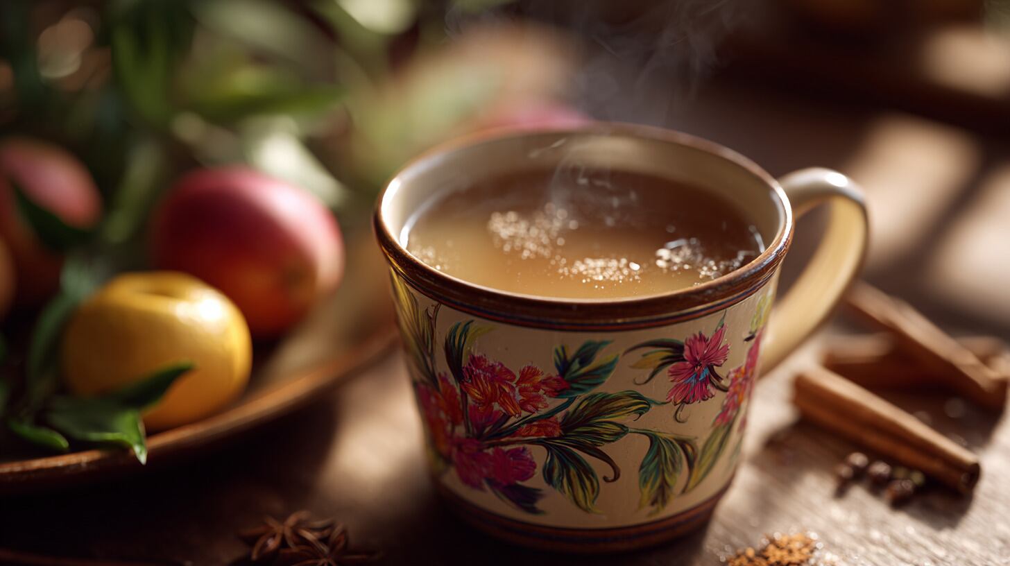 Esta receta combina el sabor tradicional del atole con los aromas del ponche de frutas navideño, ofreciendo una bebida reconfortante y festiva.(Imagen Ilustrativa Infobae)