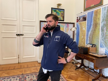 El presidente Gabriel Boric en