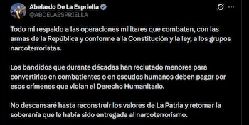 Abelardo de la Espriella - crédito @ABDELAESPRIELLA/X