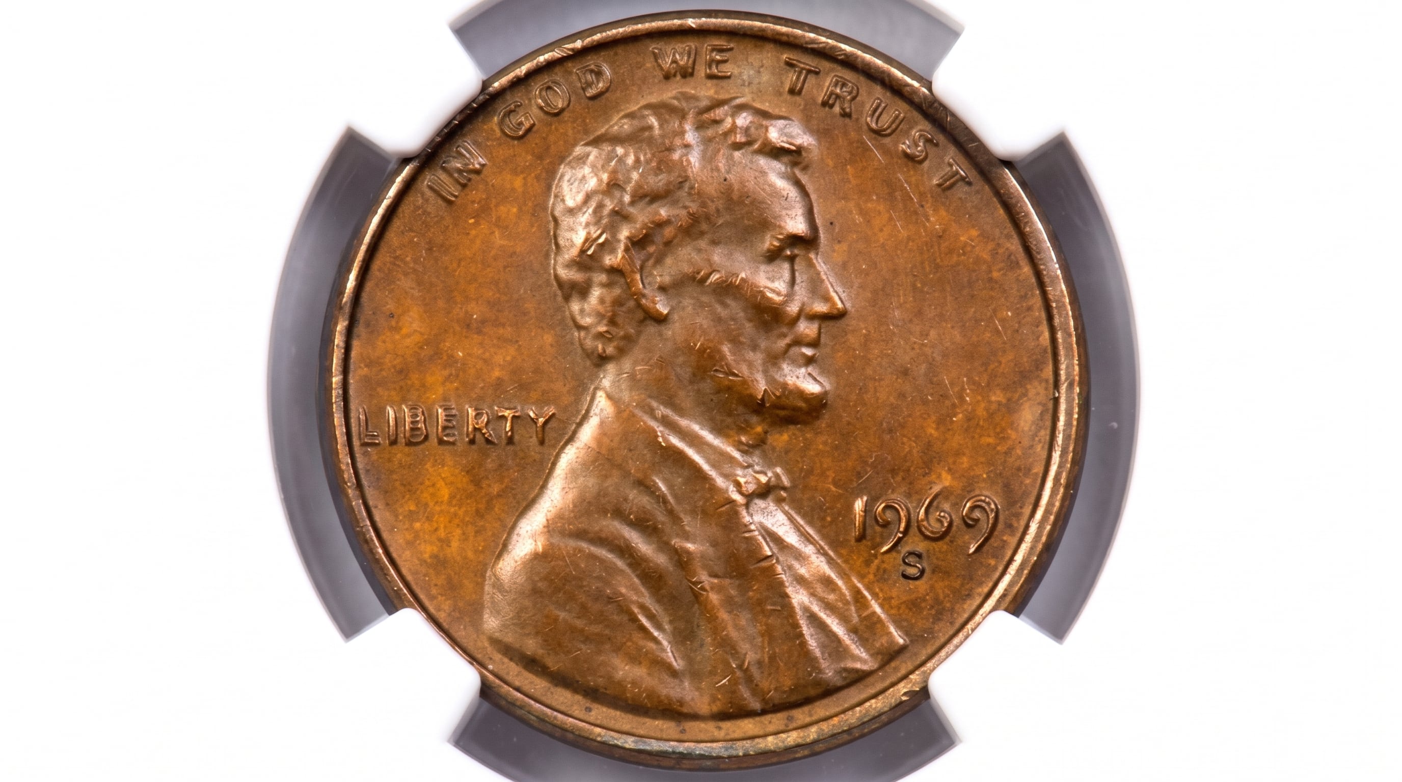 El centavo de 1969-S con error de doble troquel puede valer hasta USD 605.000 en subastas por su extrema escasez (Foto Heritage Auctions)
