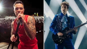 Robbie Williams fue distinguido por la Legislatura porteña y prometió que el domingo tocará un clásico de Soda Stereo