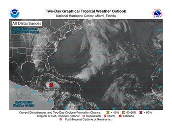 El sistema podría intensificarse rápidamente