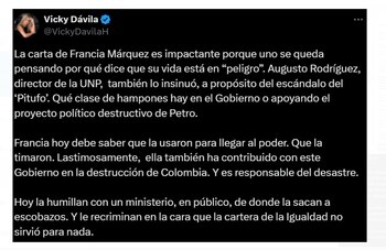 Vicky Dávila cuestionó la denuncia