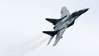 Un MiG-29 ucraniano se estrella en el este del país