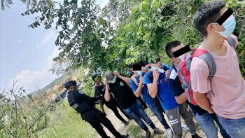 En el grupo de migrantes