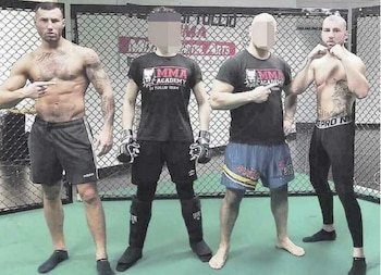 Los hermanos Bianchi durante un